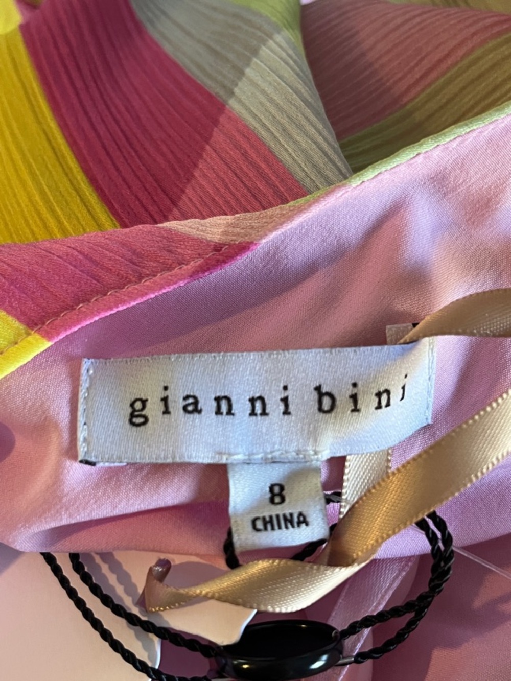 Gianni Bini x Jess Southern Shelby One-Shoulder Chain Plaid Dress Size 8 NWT - Picture 9 of 10